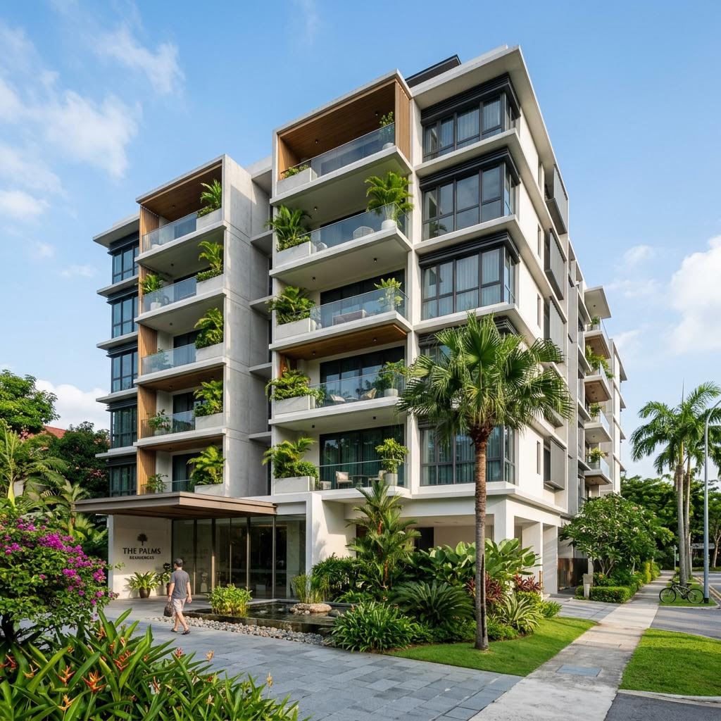 Obra de condomínios residenciais